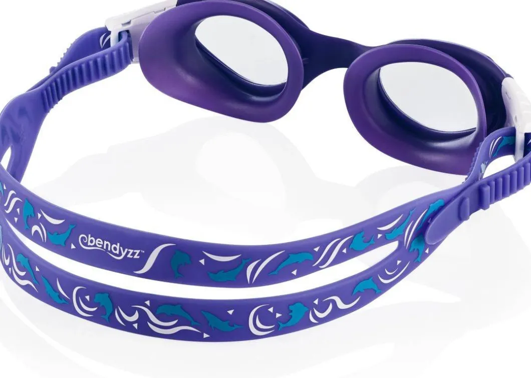 Okulary pływackie dziecięce Aqua Speed Pacific Jr Bendyzz 09 - fioletowe -bezbarwne szkła