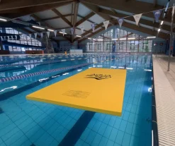 Piankowa mata do pływania AQUA SPEED 200x100x4 cm - czerwona