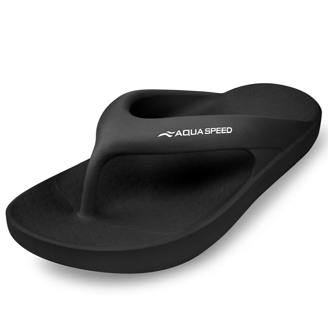 Piankowe klapki japonki basenowe Aqua Speed Malaga 07 - czarne