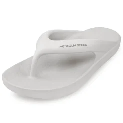 Piankowe klapki japonki basenowe Aqua Speed Malaga 05 - białe