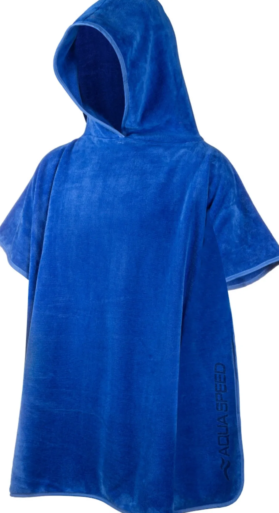 Poncho - ręcznik z mikrofibry dla dzieci Aqua Speed 80 x 160 cm 01 -granatowe