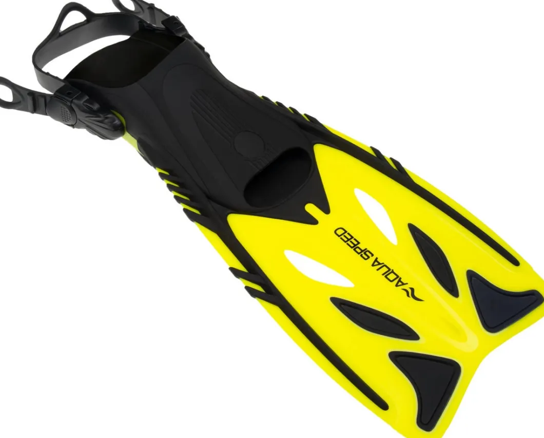 Regulowane płetwy do snorkelingu dla dzieci Aqua Speed Eon 18 - żółte