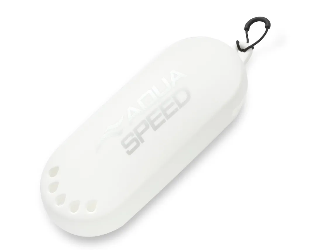 Silikonowe etui na okulary pływackie Aqua Speed 05 - białe