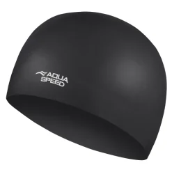 Startowy czepek pływacki z silikonu Aqua Speed 3D Cap 07 - czarny
