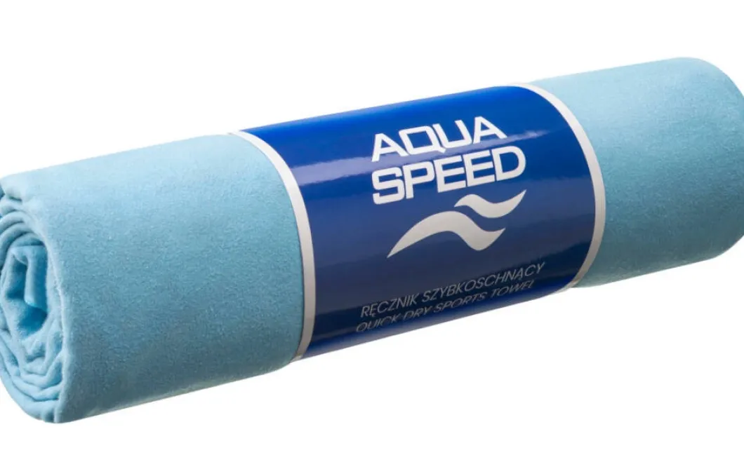 Szybkoschnący ręcznik z mikrofibry Aqua Speed Dry Flat 70x140 cm - 02 błękitny