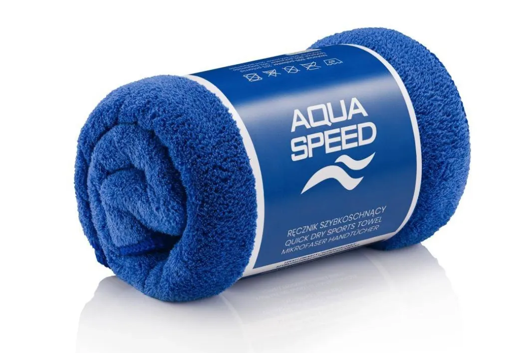 Szybkoschnący ręcznik z mikrofibry Aqua Speed Dry Coral 50x100 - 01 niebieski