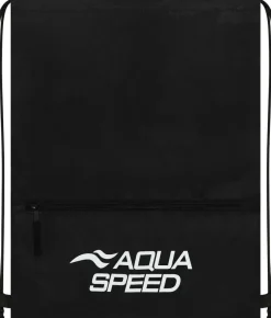 Worek na basen z zapinaną kieszenią Aqua Speed Gear Sack Zip 07 - czarny