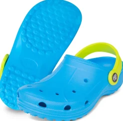 Zabudowane klapki basenowe chodaki dla dzieci Aqua Speed Lima 02 - niebieskie