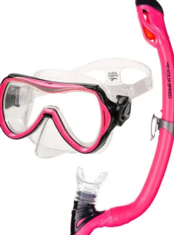 Zestaw do snorkelingu dla dzieci Aqua Speed Alize + Samos 03 + worek - różowy