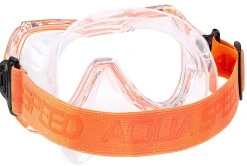 Zestaw do snorkelingu dla dzieci Aqua Speed Alize FS + Samos + worek 75 - pomarańczowy